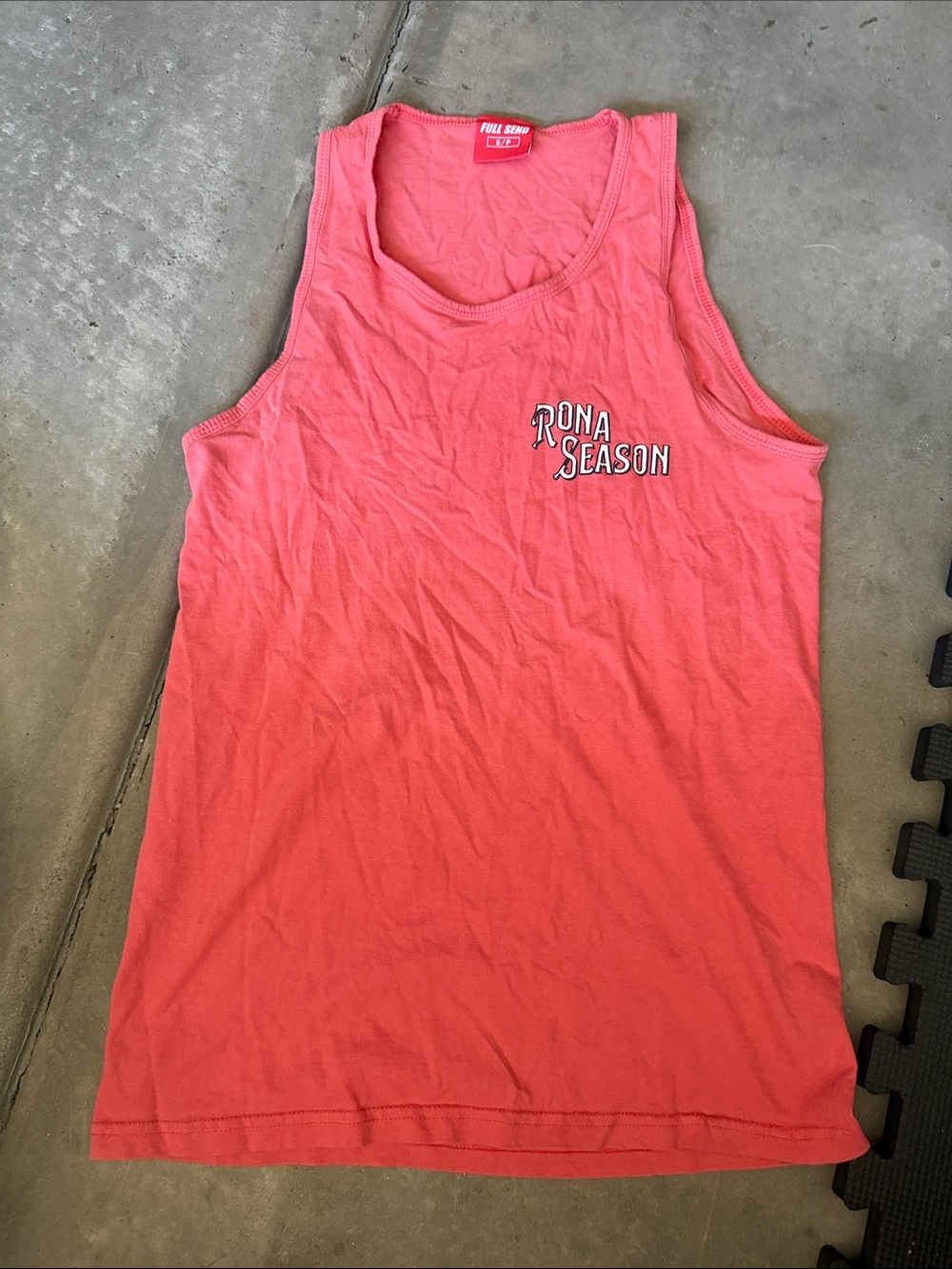 Rona Season Men's Coral Swim Tank